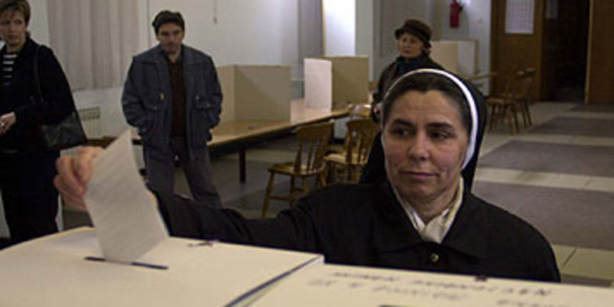 Crkva i izbori – časna sestra/Foto: HTV Crkva i izbori – časna sestra/Foto: HTV