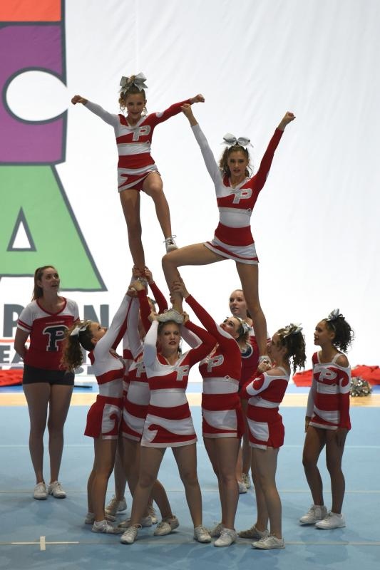 Zadar – U dvorani Krese Cosica na Visnjiku otvoreno je Europsko prvenstvo navijacica “European cheerleading championships 2015”. Danas i sutra svoje ce plesno akrobatske vjestine pokazati vise od 1500 natjecateljica. Photo: Dino Stanin/PIXSELL Zadar – U dvorani Krese Cosica na Visnjiku otvoreno je Europsko prvenstvo navijacica “European cheerleading championships 2015”. Danas i sutra svoje ce plesno akrobatske vjestine pokazati vise od 1500 natjecateljica. Photo: Dino Stanin/PIXSELL