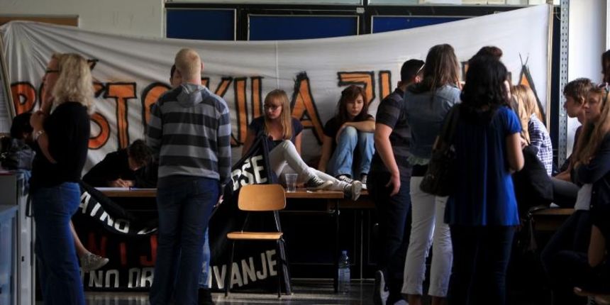 Konferencija za medije studenata Filozofskog fakulteta koji blokiraju rad referade