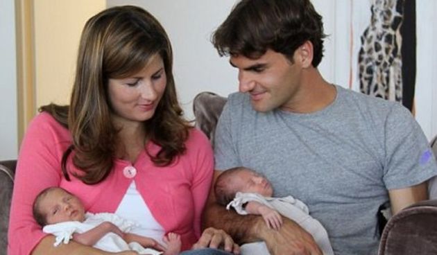 Fedrerer s obitelji, Foto: dailymail.co.uk