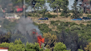 Požar na Plovaniji (foto: Marin Gospić) Požar na Plovaniji (foto: Marin Gospić)