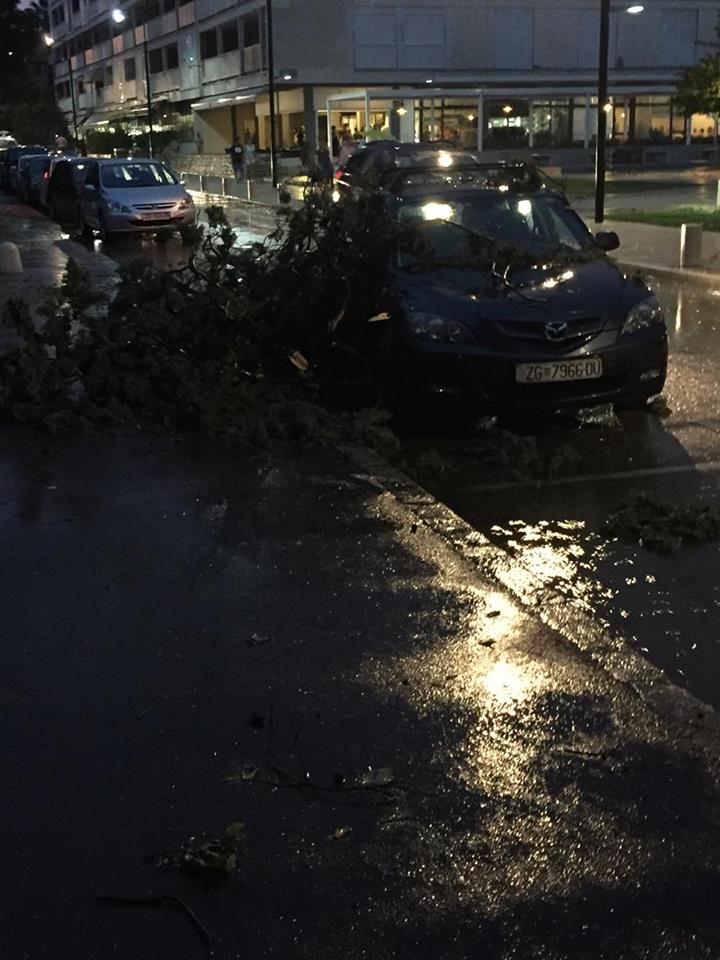 Posljedice grmljavinske nevere koja je poharala Zadar
