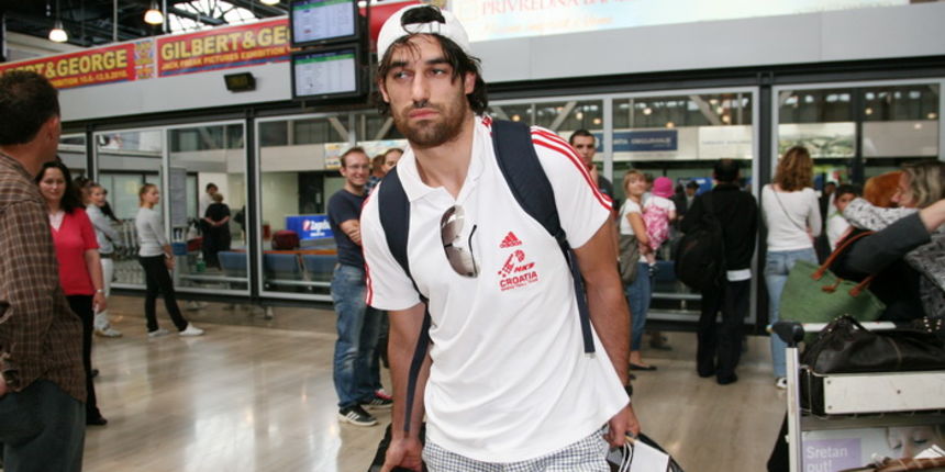 Zagreb, 050910. Zracna luka Pleso. Povratak kosarkasa iz sa SP-a u Istanbulu. Na fotografiji: Marko Popovic. Foto: Biljana Gaurina / CROPIX