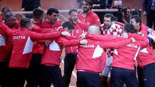 Veliko slavlje hrvatskih tenisača nakon osvajanja Davis Cupa