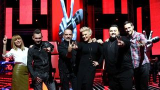 Najavljena druga sezona glazbenog showa The Voice – najljepši glas Hrvatske.  Voditelji Iva Šulentić i  Ivan Vukušić, žiri Ivan Dečak, Tony Cetinski, Indira Levak i Jacques Houdek. Photo: Anto Magzan/PIXSELL