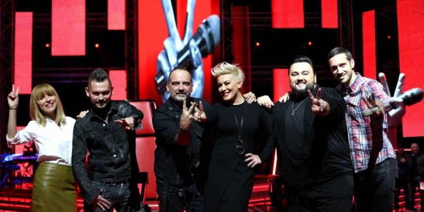 Najavljena druga sezona glazbenog showa The Voice – najljepši glas Hrvatske. Voditelji Iva Šulentić i Ivan Vukušić, žiri Ivan Dečak, Tony Cetinski, Indira Levak i Jacques Houdek. Photo: Anto Magzan/PIXSELL Najavljena druga sezona glazbenog showa The Voice – najljepši glas Hrvatske. Voditelji Iva Šulentić i Ivan Vukušić, žiri Ivan Dečak, Tony Cetinski, Indira Levak i Jacques Houdek. Photo: Anto Magzan/PIXSELL