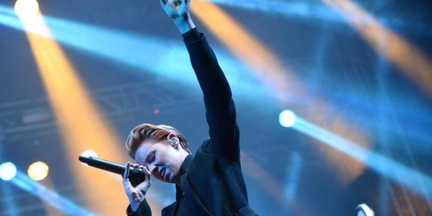 Druga vecer 10. INmusic festivala, najveceg open-air festivala u Hrvatskoj na kojem nastupaju svjetski poznati izvodjaci. Nastup britanske pjevacice Elly Jackson i njene electro pop atrakcije La Roux. Photo: Marko Lukunic/PIXSELL