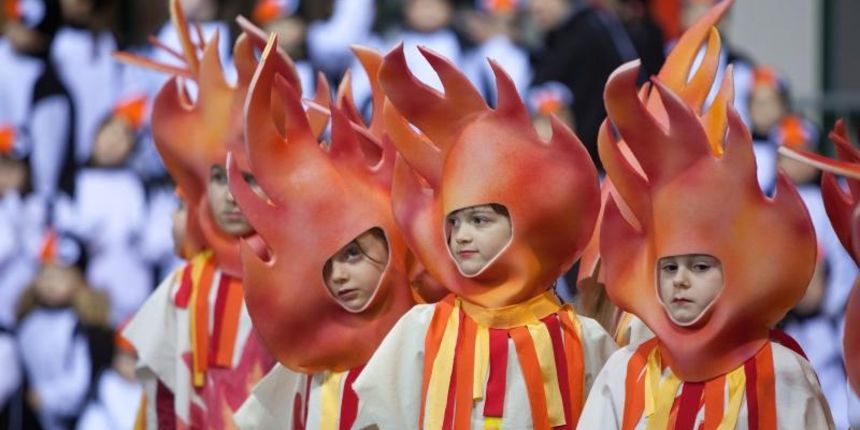 01.02.2015., Opatija – S obzirom na nepovoljnu vremensku prognozu, 19. Djecji karneval odrzao se u Sportskoj dvorani Marino Cvetkovic u Opatiji. Photo: Nel Pavletic/PIXSELL