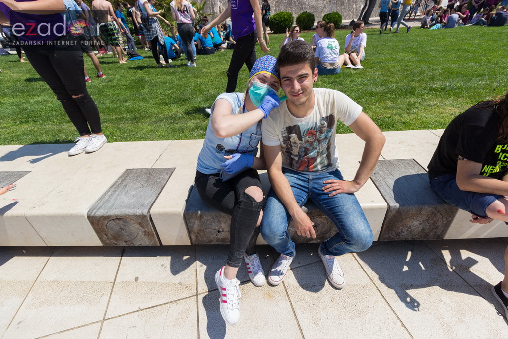 Ludijada zadarskih maturanata na Pozdravu suncu i Morskim orguljama