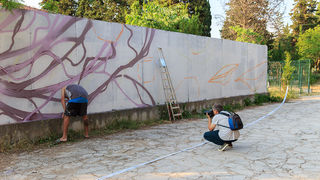 Pripreme za KvartArt festival: grafiteri u akciji