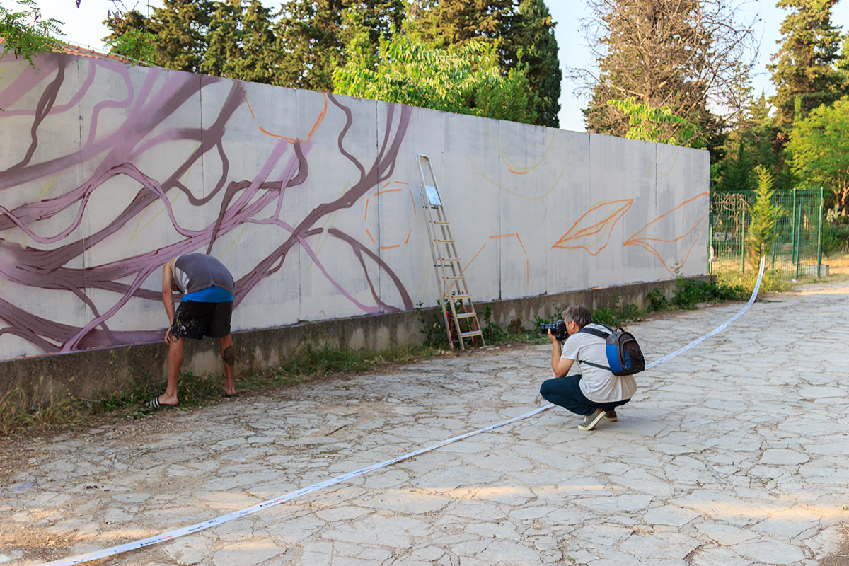 Pripreme za KvartArt festival: grafiteri u akciji