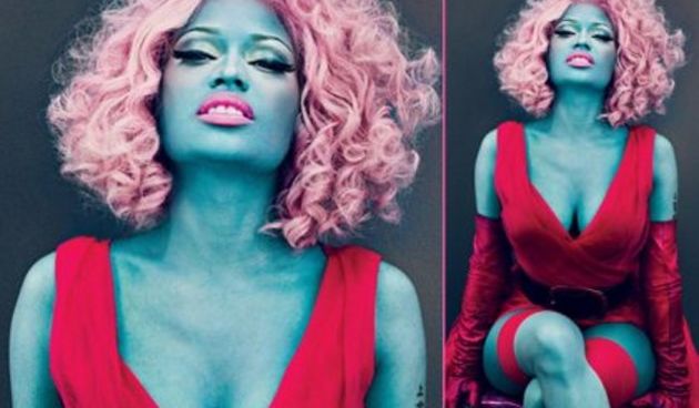 Reperica Nicki Minaj kao seksi Štrumpfeta, Foto: Vogue/Index