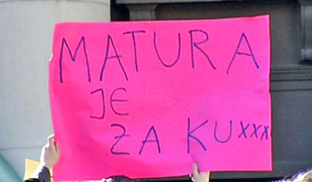 Opći prosvjed hrvatskih srednjoškolaca