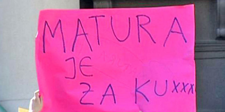 Opći prosvjed hrvatskih srednjoškolaca