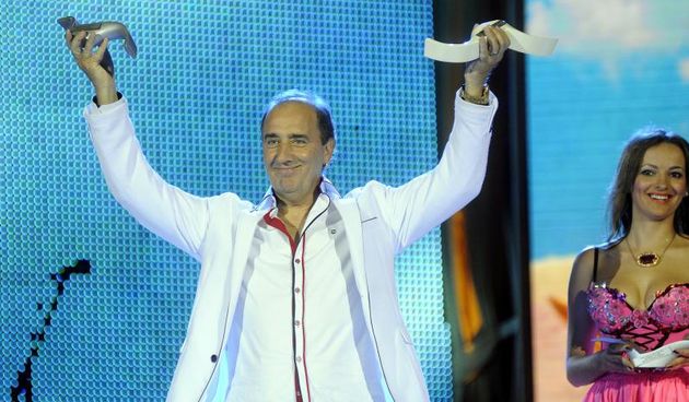 07.07.2013., Split – Festival zabavne glazbe Split 2013. na Prokurativama. Mladen Grdovic, drugi po izboru publike. Photo: Tino Juric/PIXSELL