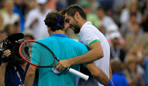 Marin Čilić i Roger Federer, foto: usopen.org