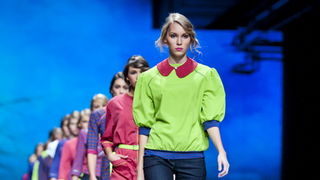 Zagreb, 191012.
U shopping centru Westgate od 18.-20.10. odrzava se modna revija Cro A Porter.
Na fotografiji: revija Anamarija Asanovic.
Foto: Neja Markicevic / CROPIX