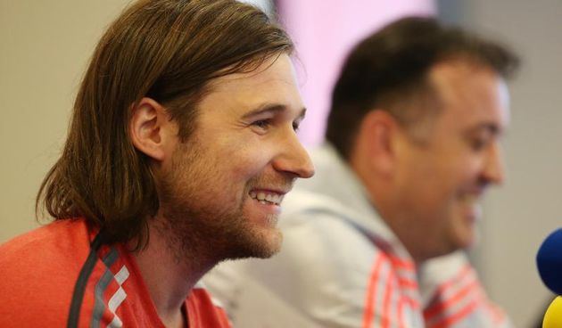 U hotelu Panorama muska rukometna reprezentacija odrzala konferenciju za novinare. Na konferenciji su bili nazocni izbornik Slavko Goluza, Ivan Cupic, Emanule Strlek. Photo: Slavko Midzor/PIXSELL