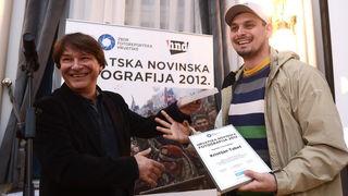 Zagreb, 250313.
Hrvatsko novinarsko drustvo, Perkovceva 2.
U Novinarskom domu odrzana je svecana dodjela nagrada za najbolje hrvatske novinske fotografije.
Zbor fotoreportera Hrvatske izbor najboljih novinskih fotografija organizira vec desetu godinu za r