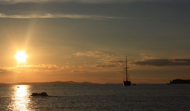 Čudesni zalazak sunca u Zadru 26. kolovoza 2012.