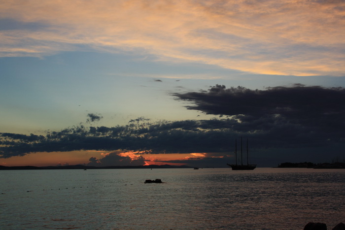 Čudesni zalazak sunca u Zadru 26. kolovoza 2012.