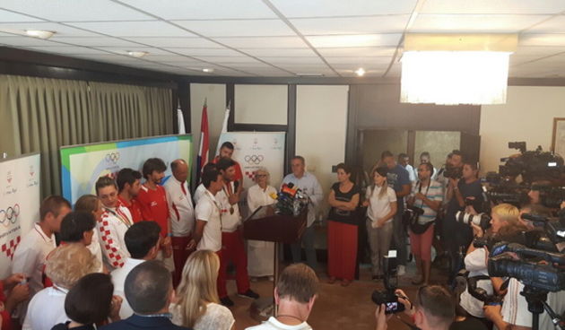 Zlatni olimpijci svčano dočekani u Zračnoj luci Zagreb. Foto: Mirjana Malik Bjelić