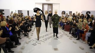 U sklopu tribine Moda osamdesetih – modni laboratorij za 21. stoljece odrzana odrzana modna revija Avangardna moda osamdesetih. Zvoncica Vuckovic. Photo: Robert Anic/PIXSELL