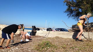 Premuda: Akcija čišćenja plaže “Zad crikve”, Foto: Ivana, Eva, Mia i Lea