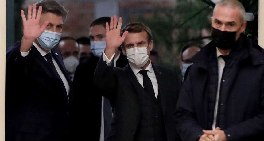 Andrej Plenkovic i Emmanuel Macron sastali se u restoranu Gallo Andrej Plenkovic i Emmanuel Macron sastali se u restoranu Gallo