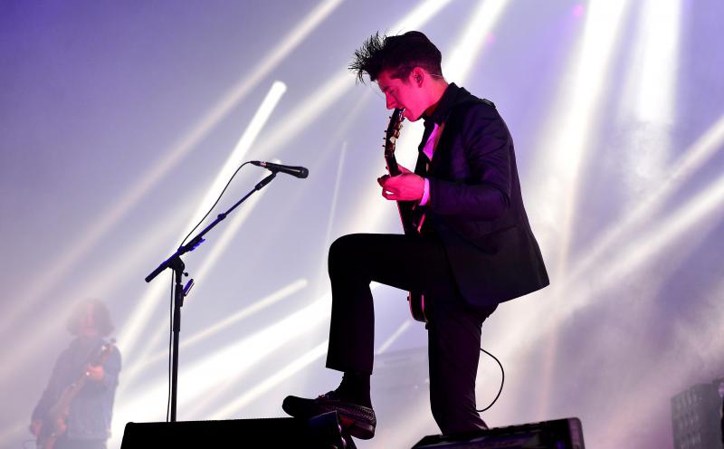 25.06.2013., Zagreb – INmusic festival na zagrebackom jezeru Jarun unatoc losem vremenu okupio je veliki broj posjetitelja. Nastup benda Arctic Monkeys. Photo: Marko Prpic/PIXSELL