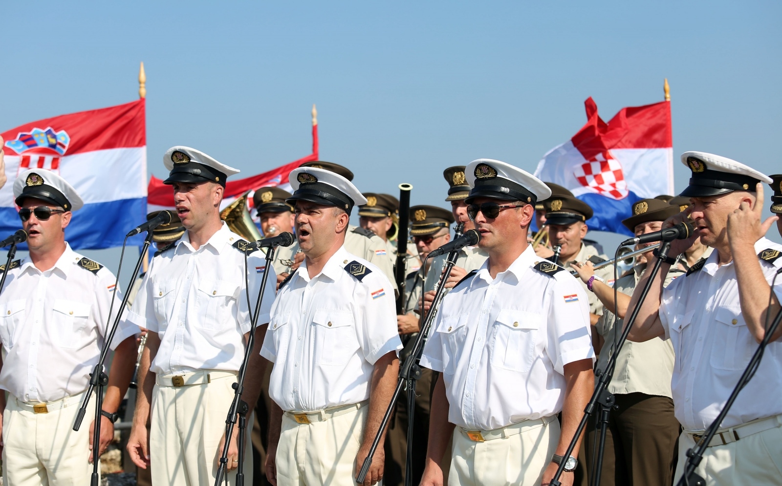 Generalna proba na kninskoj tvrđavi uoči svečane proslave 23. obljetnice VRO Oluja