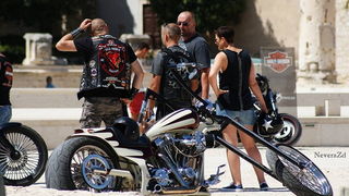 Nekoliko stotina vlasnika kultnih Harley Davidsona danas je posjetilo Zadar, Foto: Nevera ZD