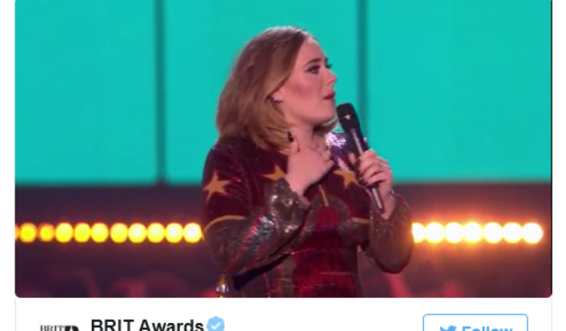 Adele dobitnica 4 nagrade Brit Awards, screenshot