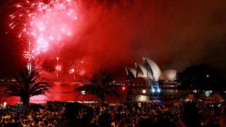 A red blaze at The Rocks.