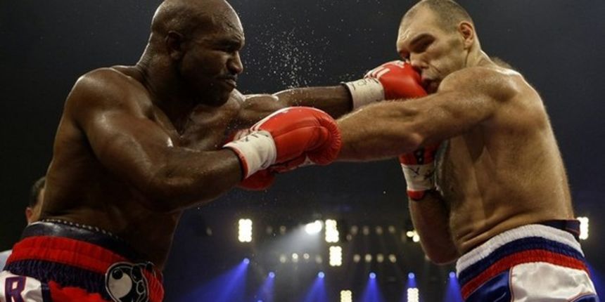 Holyfield i Valuev (Foto:Reuters)
