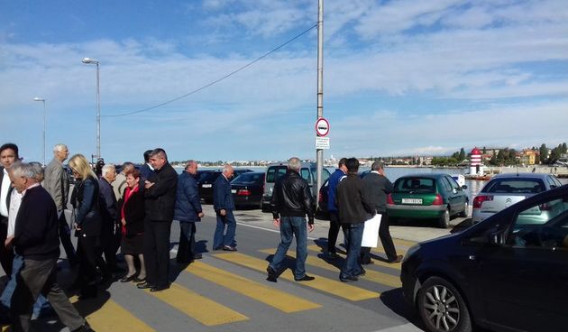 Prosvjed radnika Croatia Linea na Liburnskoj obali. Foto: Anita Perica/Radio Zadar