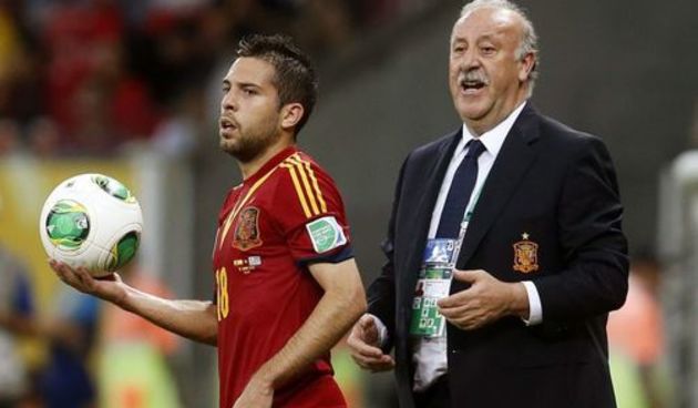 Vicente del Bosque i Jordi Alba, foto: as.com