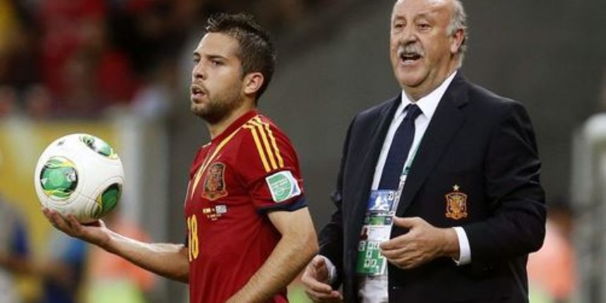 Vicente del Bosque i Jordi Alba, foto: as.com