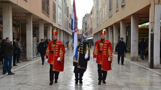 Svečani mimohod postrojbi u povodu proslave 23. obljetnice VRO Maslenica. Foto: Iva Perinčić