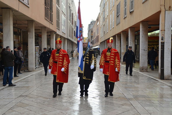 Svečani mimohod postrojbi u povodu proslave 23. obljetnice VRO Maslenica. Foto: Iva Perinčić