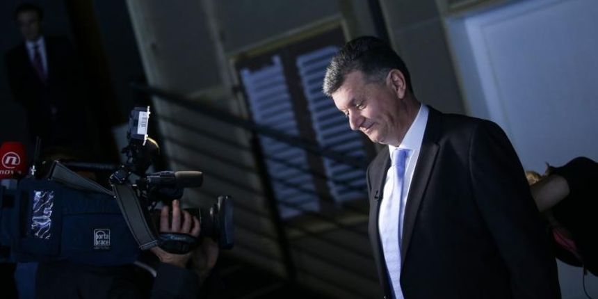 Suceljavanje predsjednickih kandidata na Novoj TV. Kolinda Grabar Kitarović, Ivo Josipović, Milan Kujundžić, Ivan Sinčić.Photo: Petar Glebov/PIXSELL