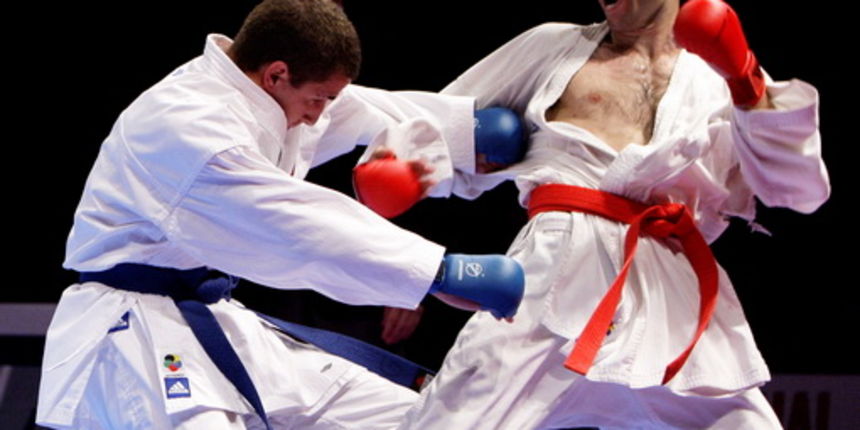 Zagreb, 090509. Drugog dana 44. Europskog karate prvenstva odrzane su eliminacije i repasaz borbe. Za Hrvatsku je u muskoj kategorji -60 kg nastupio Daniel Domdjoni koji je osvojio zlatnu medalju. Domdjoni (D) i Gomez. Foto: Ronald Gorsic CROPIX Zagreb, 090509. Drugog dana 44. Europskog karate prvenstva odrzane su eliminacije i repasaz borbe. Za Hrvatsku je u muskoj kategorji -60 kg nastupio Daniel Domdjoni koji je osvojio zlatnu medalju. Domdjoni (D) i Gomez. Foto: Ronald Gorsic CROPIX