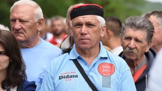 Srb: Polaganjem vijenaca obilježena obljetnica Dana ustanka naroda Like, Photo: Dino Stanin/PIXSELL