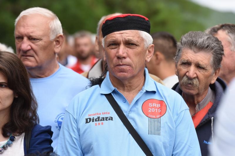 Srb: Polaganjem vijenaca obilježena obljetnica Dana ustanka naroda Like, Photo: Dino Stanin/PIXSELL