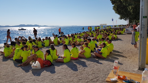 Sasvim osoban doživljaj – 10. dm Millennium Jump sa zadarske rive. Foto: Mladen Malik Barba Sasvim osoban doživljaj – 10. dm Millennium Jump sa zadarske rive. Foto: Mladen Malik Barba