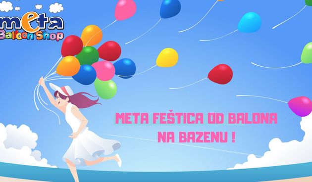 Meta feštica od balona na Bazenu Kolovare u petak, 22. lipnja
