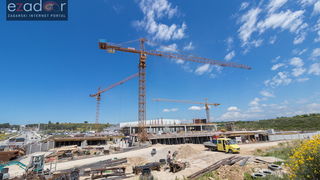 Radovi na proširenju trgovačkog centra Supernova Zadar