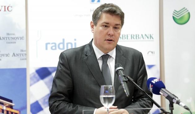 Boris Lalovac na radnom rucku s Hrvatskom udrugom poslodavaca i Hrvatskom udrugom malih i srednjih poduzetnika. Photo: Petar Glebov/PIXSELL