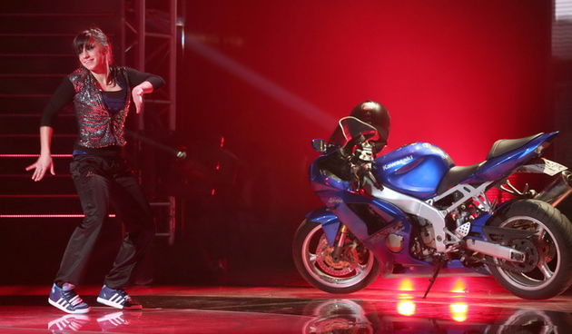 Zagreb, 121110
Super talent show Nove Tv.
Jadran film.
Na slici natjecateljica Dajana Bakovic. 
Foto: Biljana Gaurina / CROPIX