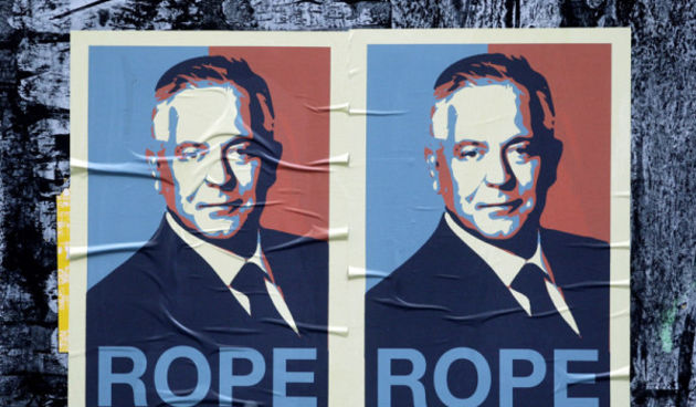 Ivo Sanader plakat, foto: Nenad Dugi/CROPIX